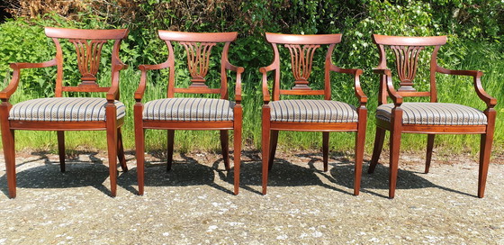 Image 1 of 4 Exclusive Cherry Dining Armchairs