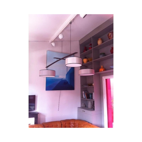 Image 1 of Vintage aerial pendant lamp with 3 shades, 2000