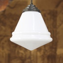 Art Deco Opaline Pendant Lamp