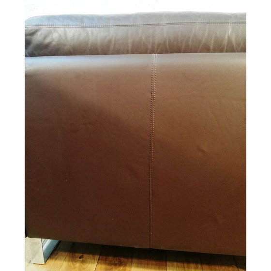 Image 1 of Poltrona vintage in pelle marrone Cor