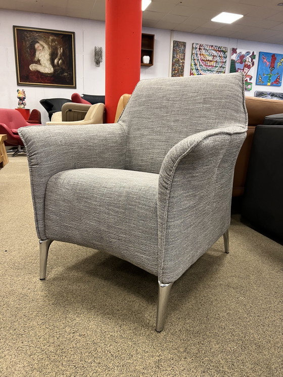 Image 1 of Leolux Mayuro armchair Grey fabric