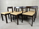 6x vintage brutalist dining chairs