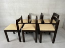 6x vintage brutalist dining chairs