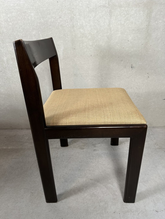 Image 1 of 6x vintage brutalist dining chairs