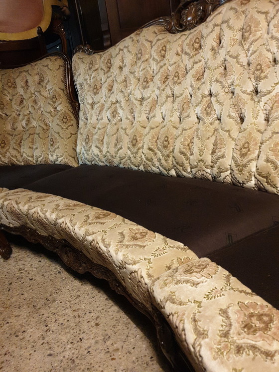 Image 1 of Curved Baroque Sofa With Armchairs