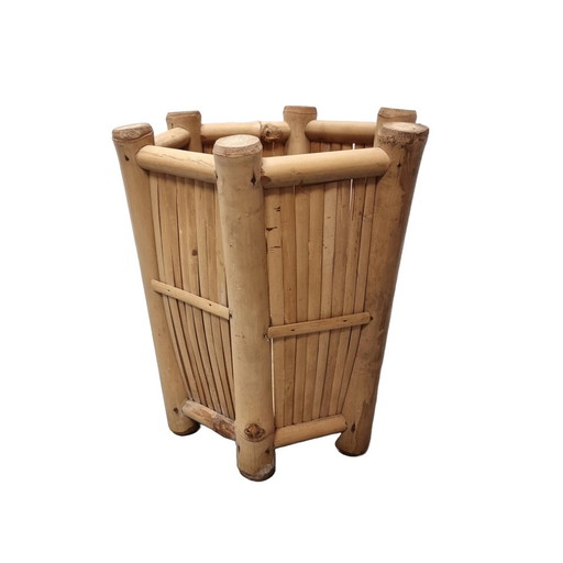 Vintage Rattan Planter