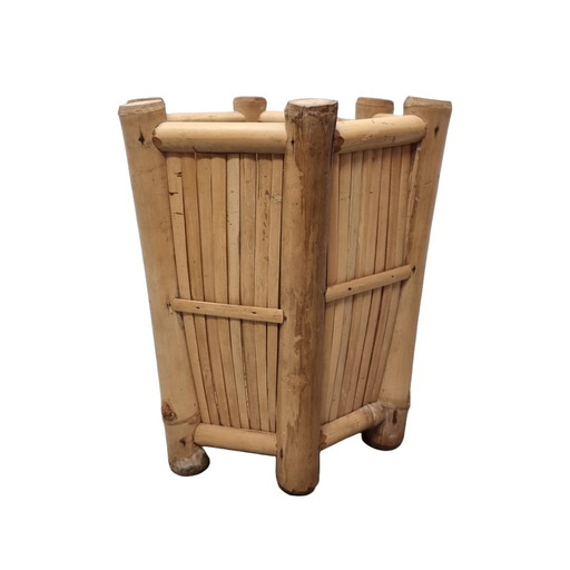 Vintage Rattan Planter