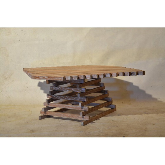 Image 1 of Vintage oakwood coffee table, 1980