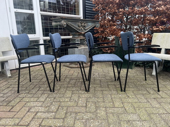 Image 1 of 4x Gebroeders de White chairs, 1970s/80s