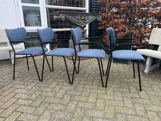 Image 1 of 4x Gebroeders de White chairs, 1970s/80s