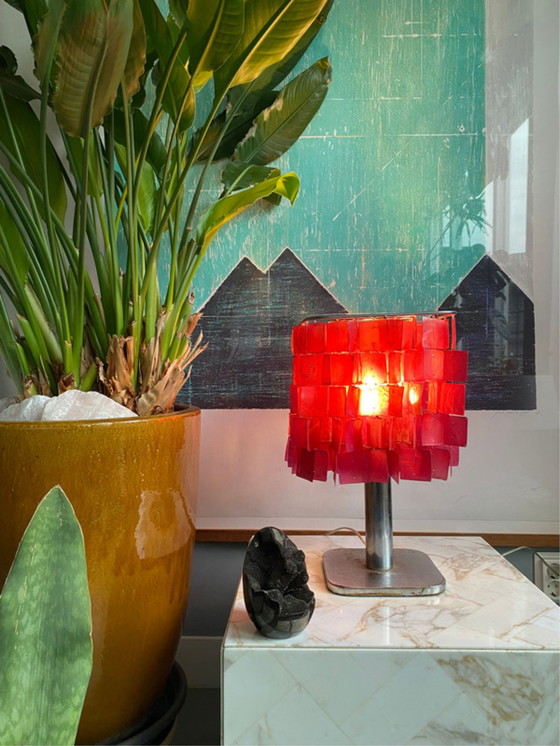 Image 1 of Capiz table lamp