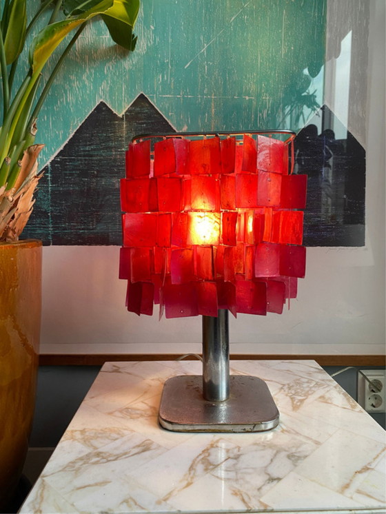 Image 1 of Capiz table lamp