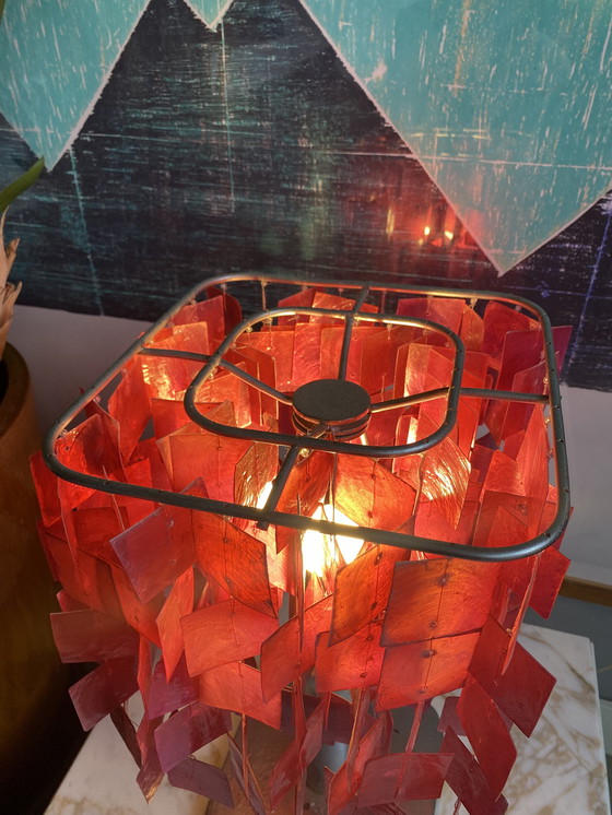 Image 1 of Capiz table lamp