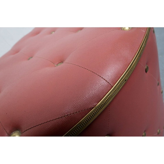 Image 1 of Vintage dark pink linen chest, 1950