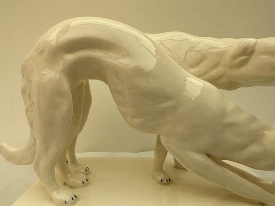 Image 1 of 2x Barzoi / Whitehounds - Ceramic