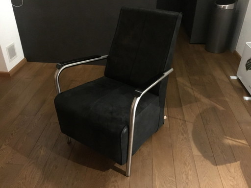 Armchair Brand Jess Black Leather