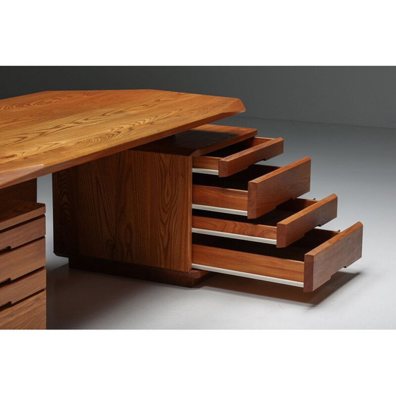 Image 1 of Vintage B40 desk in solid elmwood by Pierre Chapo, 1960s
