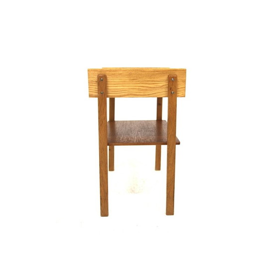 Image 1 of Vintage teak and oak bedside table, Sweden 1960
