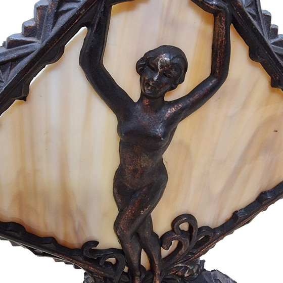 Image 1 of Spanish Art Deco Table Lamp Youth, Circa 1930s