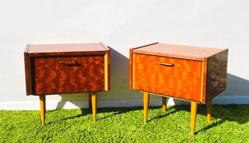 Pair Of Nightstands Vintage 50S