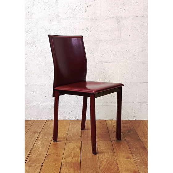 Image 1 of Vintage leather dining chair