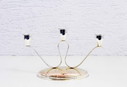 Silver metal candlestick