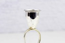 Silver metal candlestick