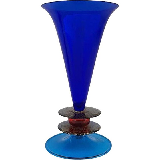 Image 1 of Vintage postmodern Memphis vase by Formia 1985s