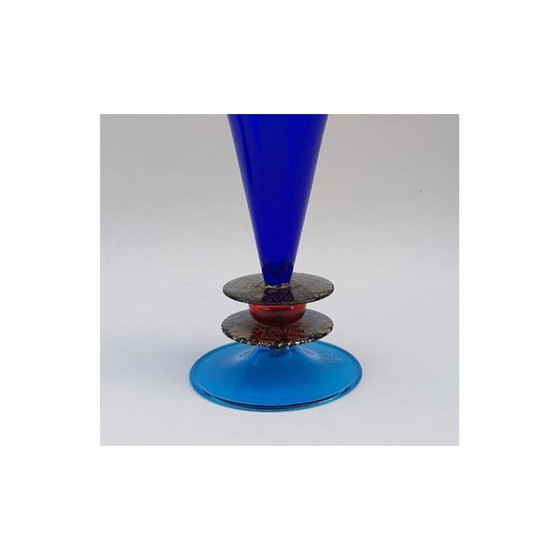 Image 1 of Vintage postmodern Memphis vase by Formia 1985s