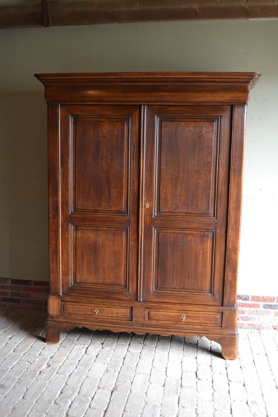 Image 1 of Antique Oak Louis Philippe Cupboard