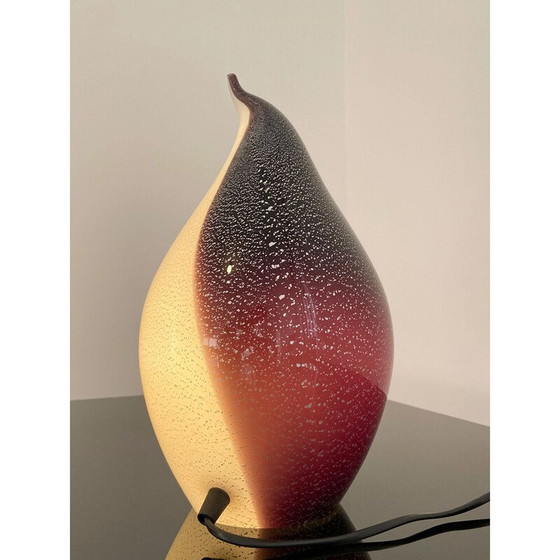 Image 1 of Lampada vintage a forma di pinguino in vetro di Murano, Italia anni '80