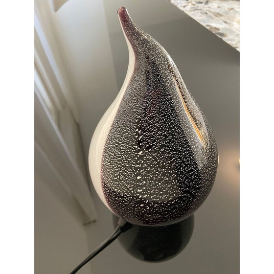 Image 1 of Lampada vintage a forma di pinguino in vetro di Murano, Italia anni '80