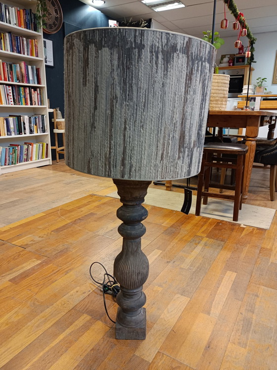 Image 1 of Duran Table Lamp With Country Wooden Leg