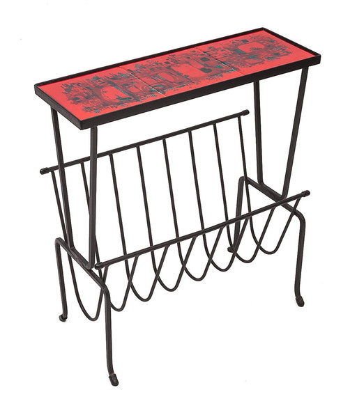 Vintage magazine rack, 1950