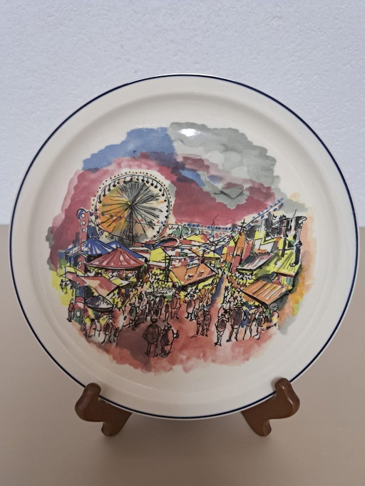 Villeroy&Boch Le Foire De Luxembourg Wall Plate By Charles Bech