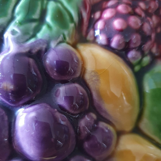 Image 1 of Sarreguemines Fruit Dish With Lid