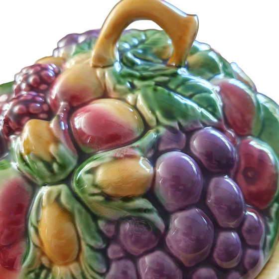 Image 1 of Sarreguemines Fruit Dish With Lid