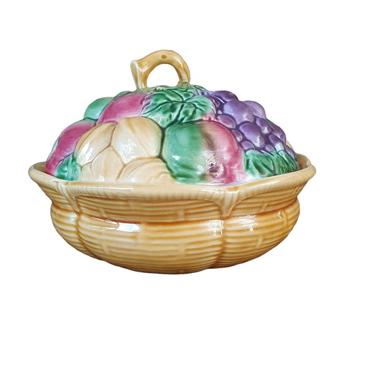 Image 1 of Sarreguemines Fruit Dish With Lid