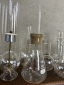 16x verre de laboratoire vintage (Kipp, flacons, ...)
