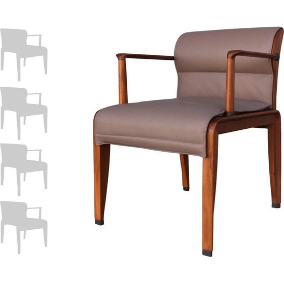 Image 1 of Set of 4 INA armchairs by Chi Wing Lo for Giorgetti