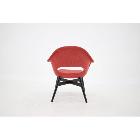 Image 1 of Vintage fiberglass shell armchair by Miroslav Navratil, Czechoslovakia 1960s