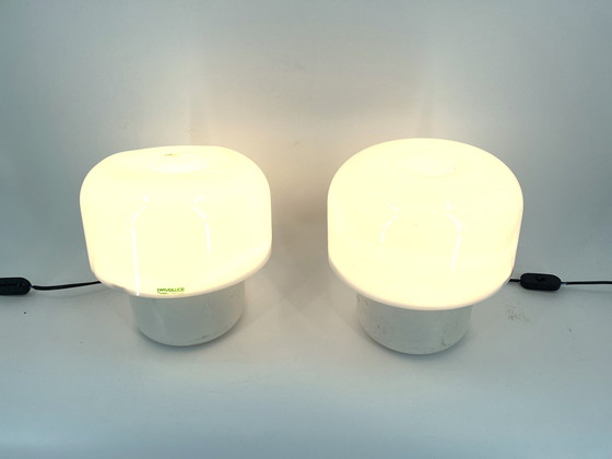 Image 1 of Pair of Luigi Massoni table lamps for Harveiluce, 1970s