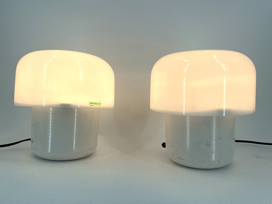 Image 1 of Pair of Luigi Massoni table lamps for Harveiluce, 1970s