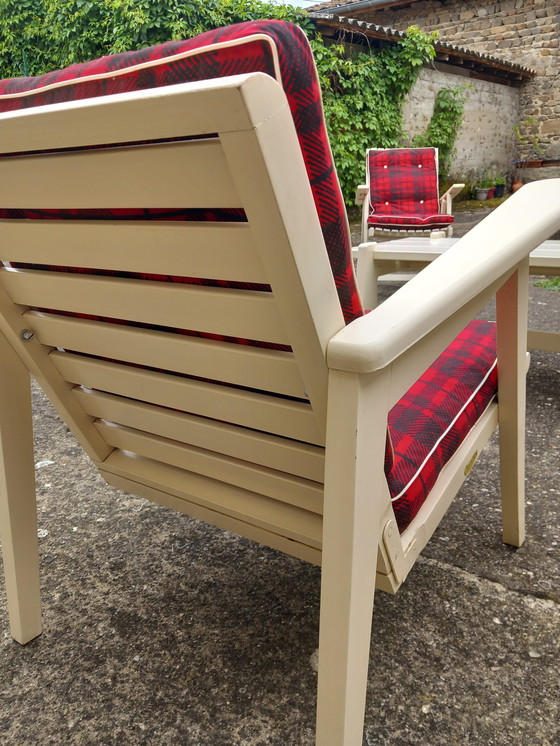 Image 1 of Vintage set of Clairitex garden furniture and two chairs