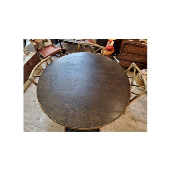 Image 1 of Vintage rattan dining set, 1980