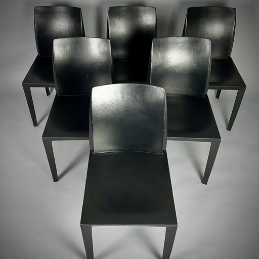 6x dining chair "Lola" by Poltrona Frau