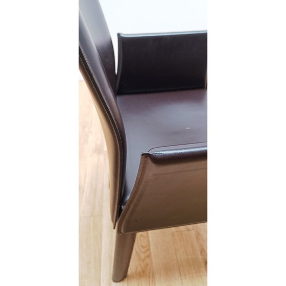 Image 1 of Sedia vintage Margot in cuoio spesso di Cattelan Italia