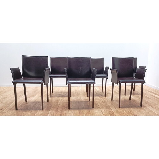 Image 1 of Sedia vintage Margot in cuoio spesso di Cattelan Italia