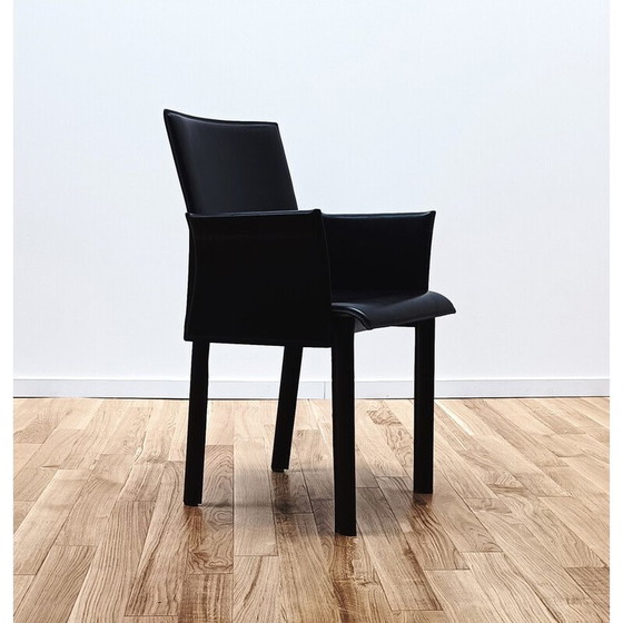 Image 1 of Sedia vintage Margot in cuoio spesso di Cattelan Italia