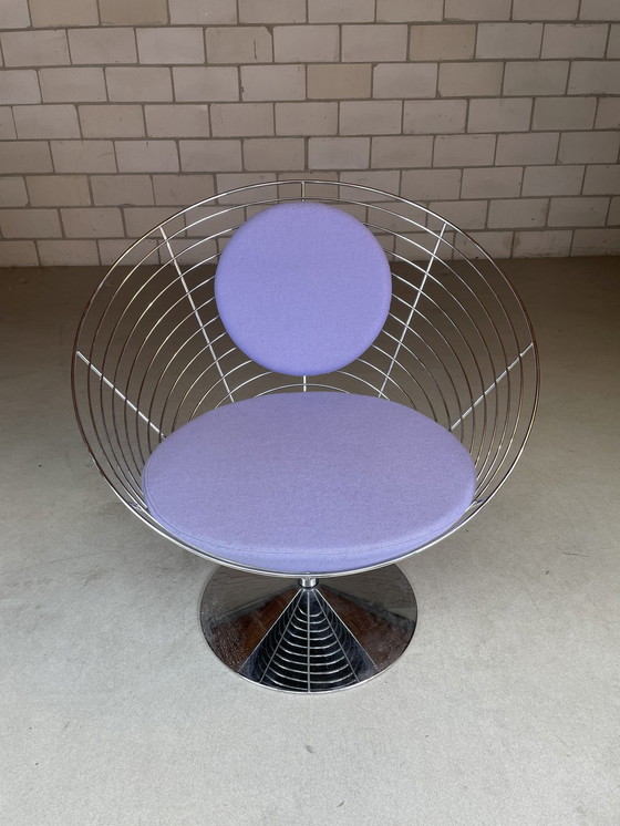 Image 1 of 2x Chaise Wire Cone de Verner Panton